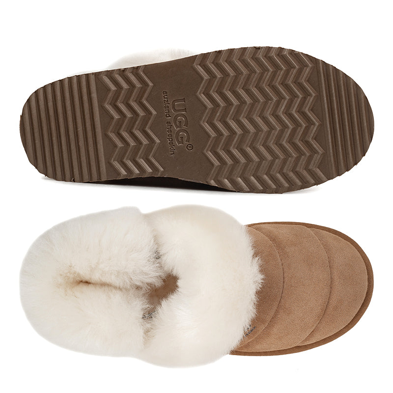 Premium Fluffy Platform Ugg Scuff