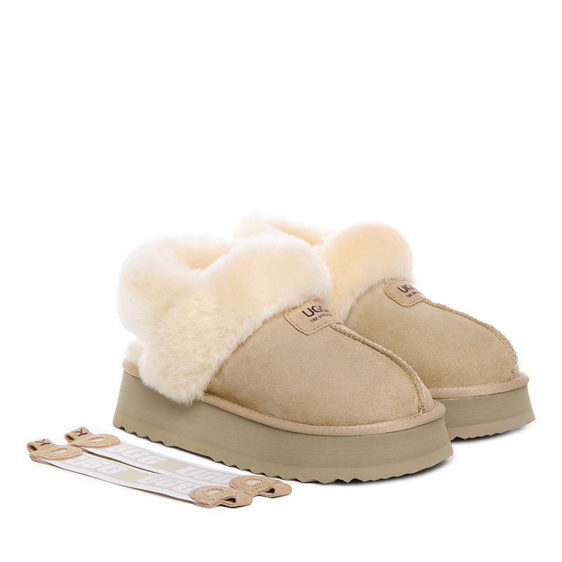 Detachable Fluffy Platform Uggs