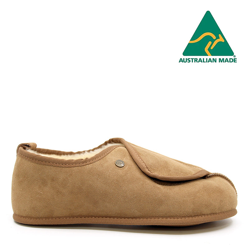 Australian Made - Pat Velcro Ugg Slippers