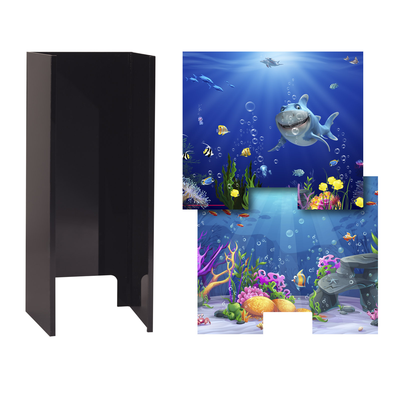 Jellyfish Lamp Background Set - Light Shade + Backdrops.