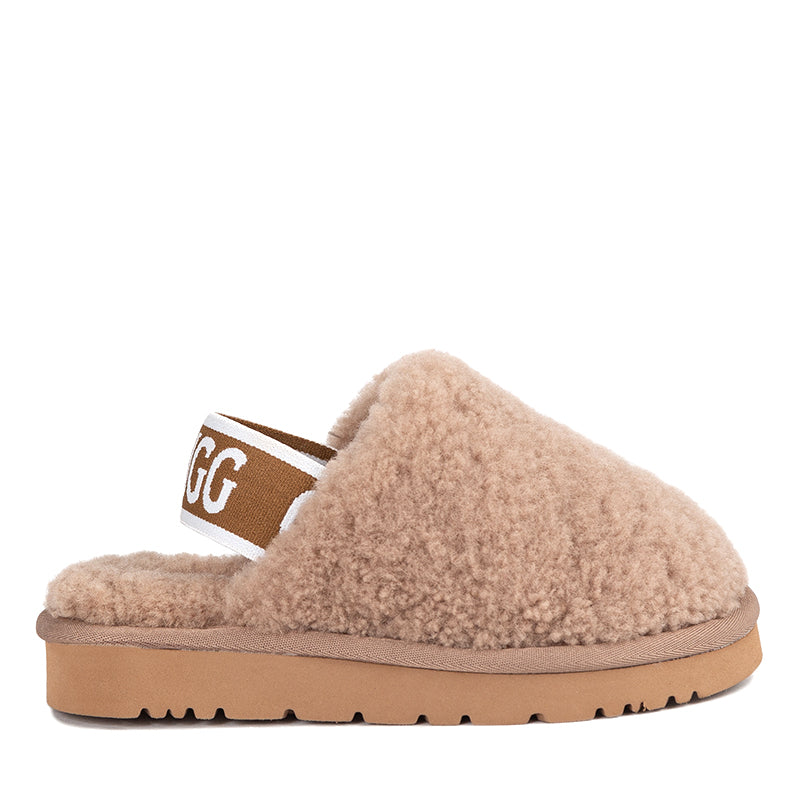 UGG Kids Strap Fluffy Scuff