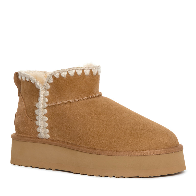 Premium Mini Platform Stitch Uggs