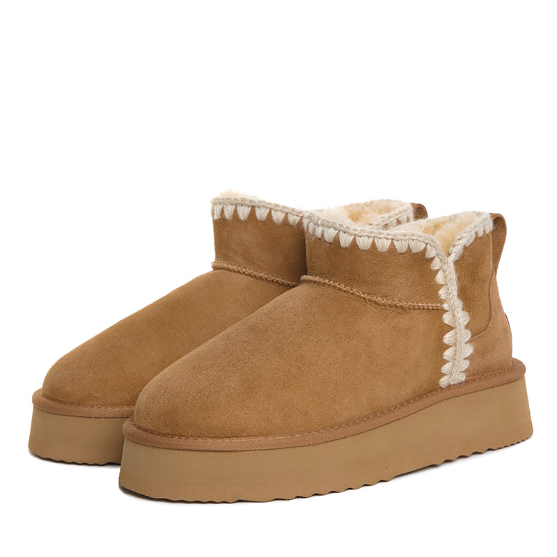 Premium Mini Platform Stitch Uggs