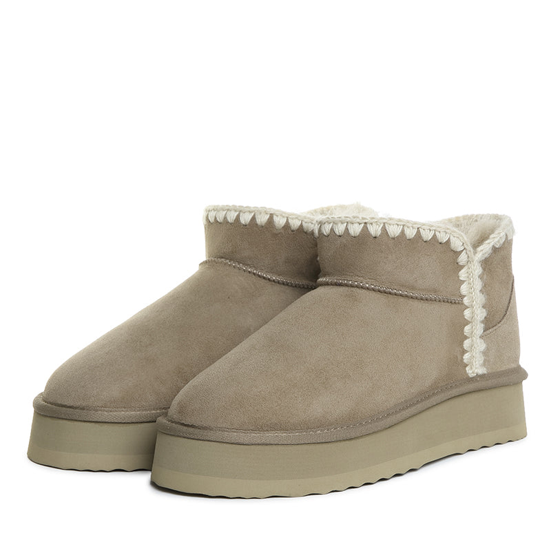 Premium Mini Platform Stitch Uggs
