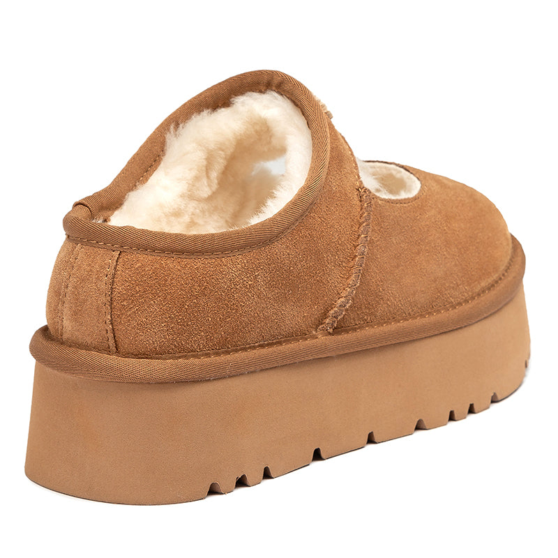 UGG Jaze Logo Platform Slippers